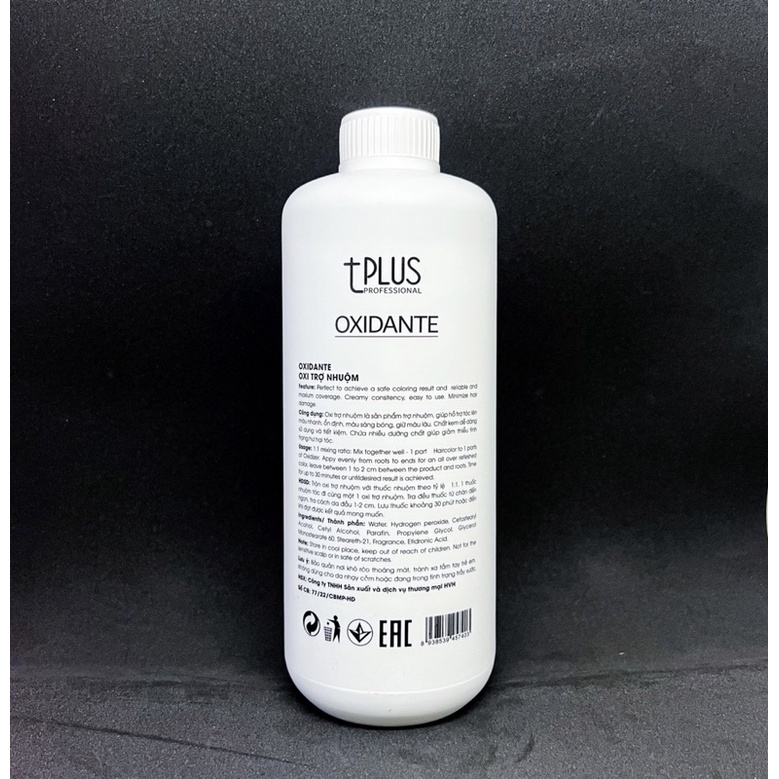 Oxy Trợ Nhuộm Tplus- Oxy Chống Sót Da Đầu 1000ml