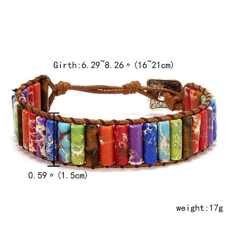 Flgo Vòng Tay Da Đính Đá Pha Lê 2 Sợi Tự Nhiên Cho Nữ