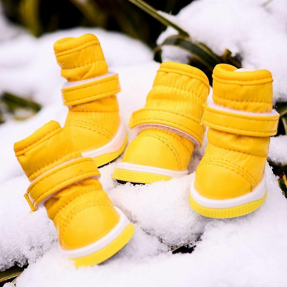 Giày Boot Mềm Mại Bằng Lông Cừu Chống Trượt Chống Mài Mòn Thoải Mái Giữ Ấm Mùa Đông Dành Cho Chó Nhỏ