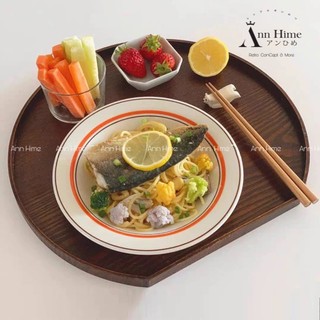 Khay gỗ decor đa năng đựng đồ ăn vintage
