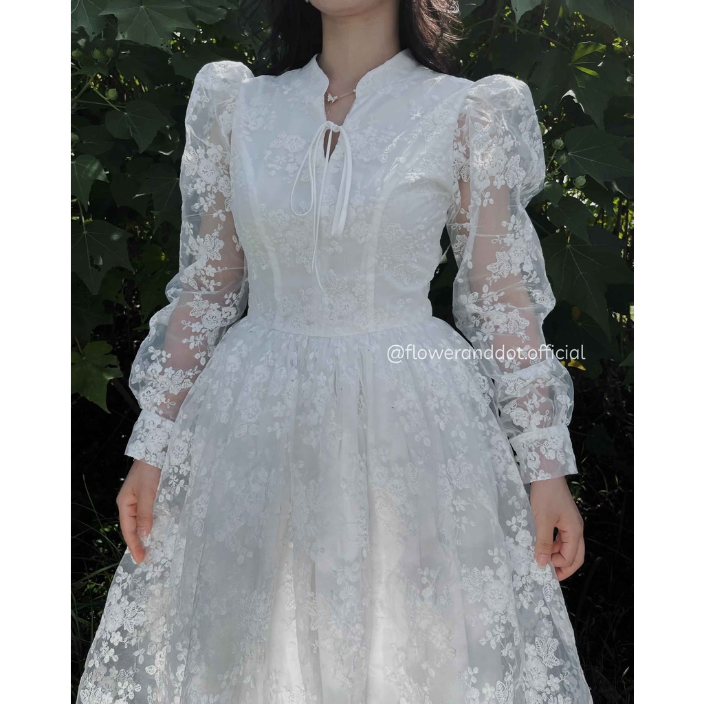 Đầm Helen dáng xòe maxi - Flower & Dot
