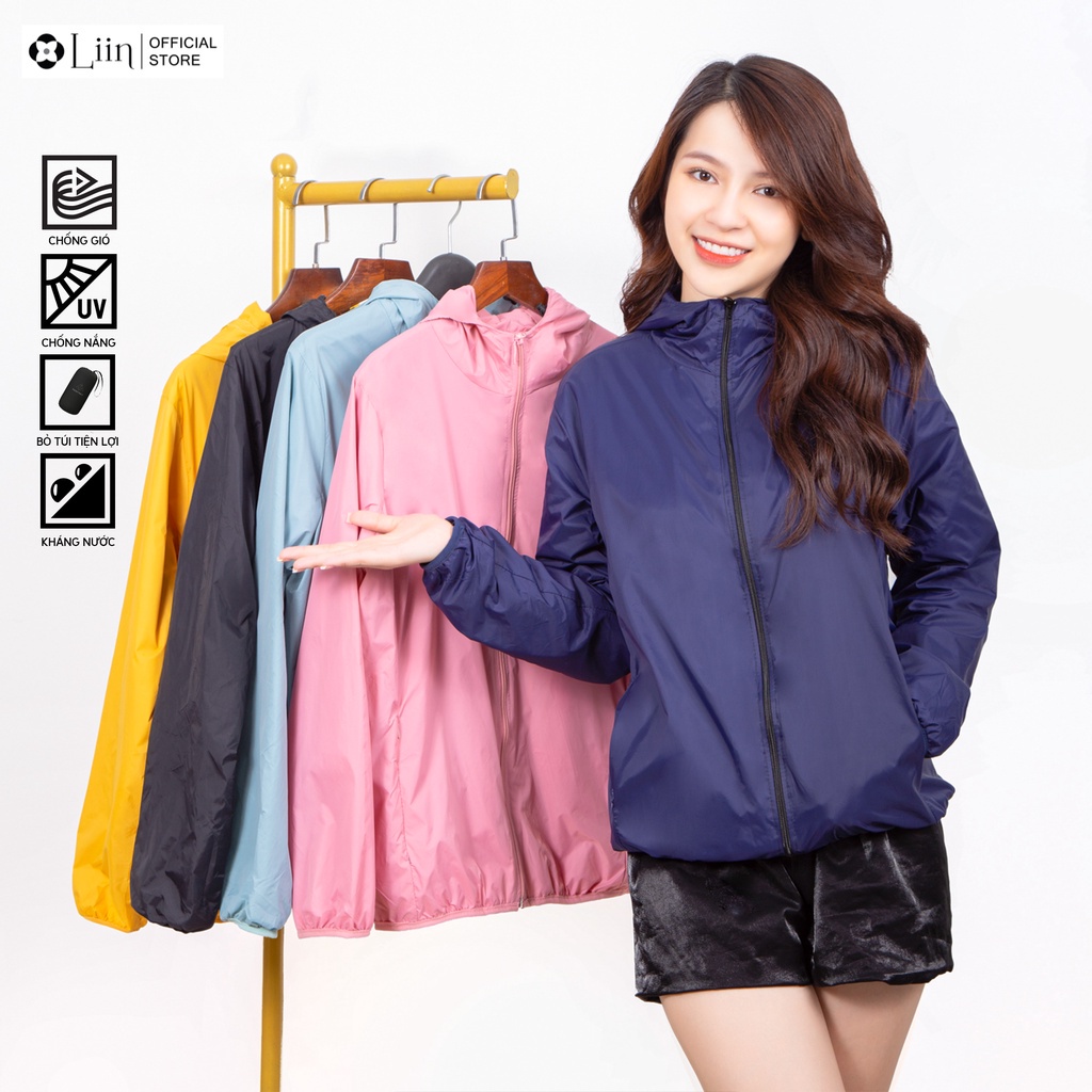 Áo khoác gió thiết kế 2 lớp, nhiều màu, đủ size chống nước, siêu đẹp Liin clothing A2179