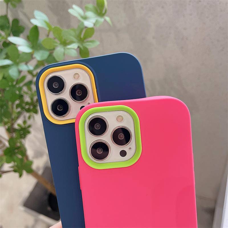 Ốp Điện Thoại Màu Kẹo 3 Trong 1 Cho iPhone 11 Pro MAX X XS MAX XR 7 8 6 6S Plus SE 2022 2020