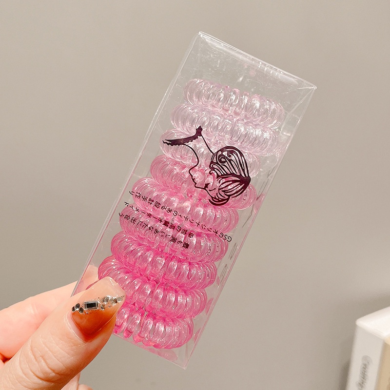 Set 9 Dây Buộc Tóc Co Giãn Màu Kẹo Đơn Giản Cho Nữ