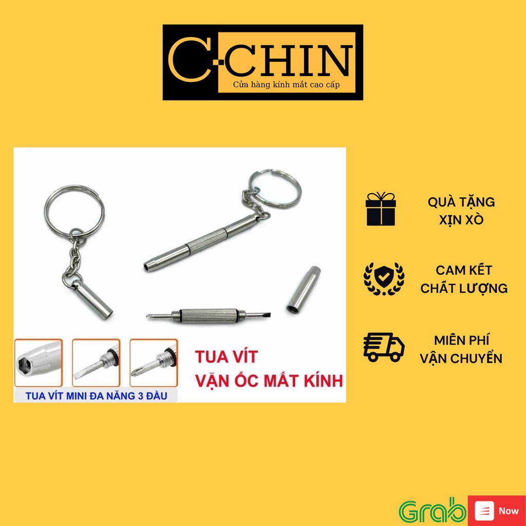 Tô vít vặn ốc mắt kính 3 in 1, Tua vít đa năng 3 đầu sửa chữa đồng hồ, zippo, điện thoại, kính mắt...