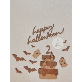 Set gỗ halloween decor chụp hình
