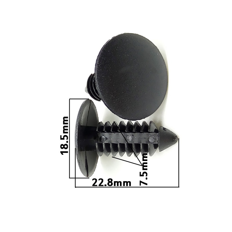 Set 50 Đinh Tán Nhựa Cho Xe Ô Tô honda / toyota / for mazda 7.5mm-6.0mm