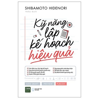 Sách kỹ năng lập kế hoạch hiệu quả