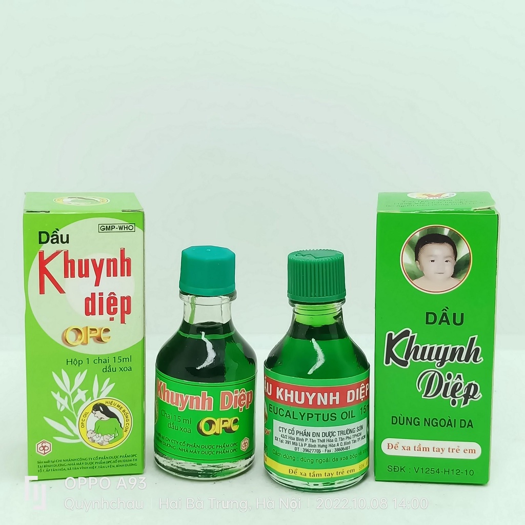 DẦU KHUYNH DIỆP OPC/ TRƯỜNG SƠN CHO MẸ VÀ BÉ SAU SINH LỌ 15ML