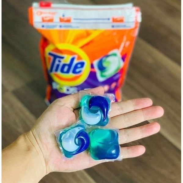 Túi 42 Viên Giặt Quần Áo 3in1 TIDE Pods Mỹ Lưu Hương Cực Lâu