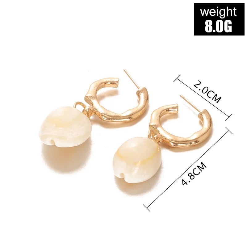 Hoa tai con ốc - Khuyên tai con ốc âu mỹ - Khanturban.vn