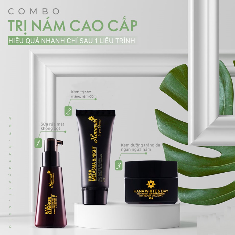 Serum Nám Hanayuki, Serum Giảm Thâm Nám Dưỡng Trắng Da Hanayuki Chính Hãng