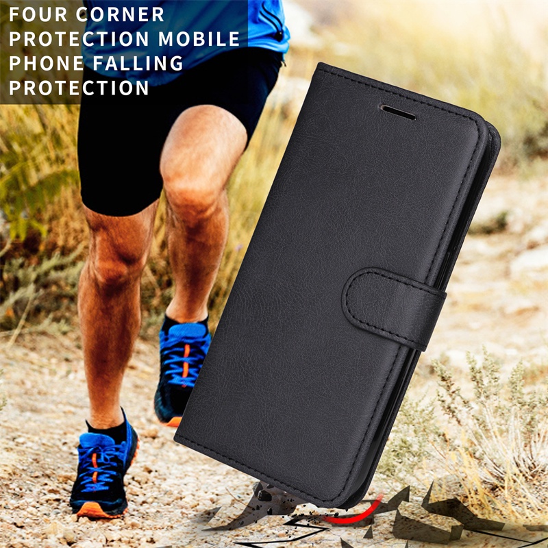 Bao Da Điện Thoại Có Ngăn Đựng Thẻ Cho VIVO Y15 Y21 Y33S Y50 Y51 Y31 Y66 Y69 Y71 Y77 V7 V17 Pro V19 V23E S10