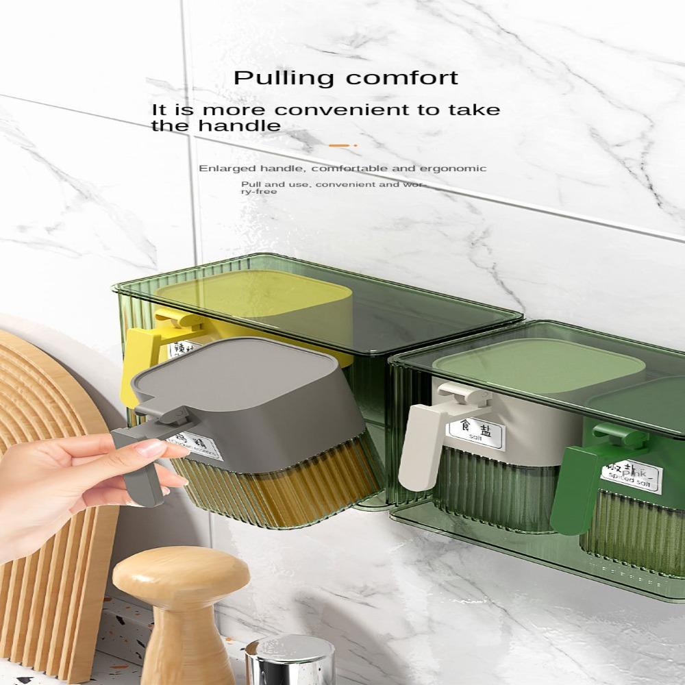 Hộp Đựng Gia Vị 2 Ngăn Tiện Dụng Cho Nhà Bếp