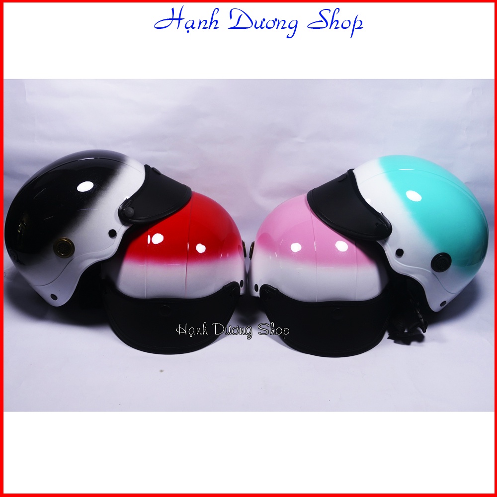 Nón bảo hiểm loang mau, hàng đẹp có chất liệu chắt chắn phù hợp cho cả nam và nữ