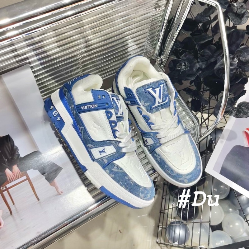 Giày thể thao nữ lv cam phối màu fullbox