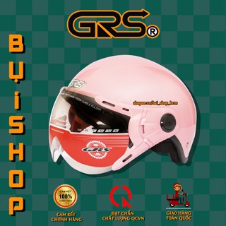 Nón sơn tĩnh điện GRS A33k HƠN 20 MÀU NÓN  - Nón bảo hiểm có kính nửa đầu 1/2 - Helmet 100% Công Nghệ Đài Loan - Nón GRS