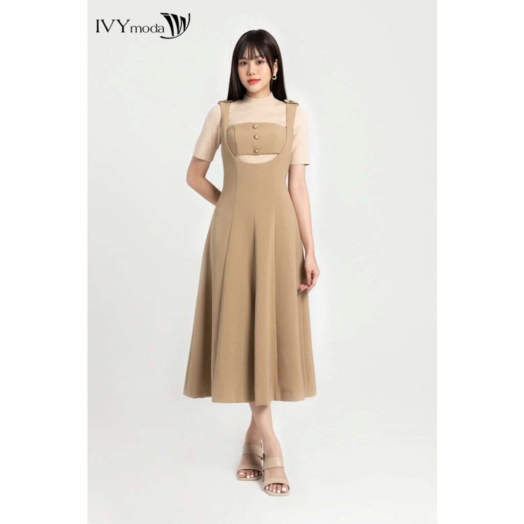 Đầm xòe nữ cut out IVY moda MS 41M7994