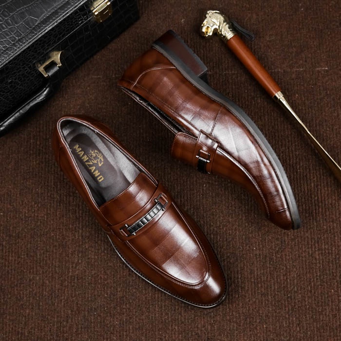 Giày nam đẹp da thật Manzano phong cách công sở sang trọng M66635
