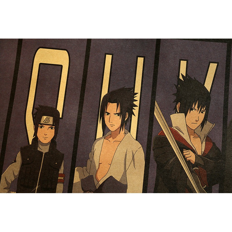 Poster Naruto B145 50.5*35cm Giấy Dán Tường Hình Nhân Vật Anime