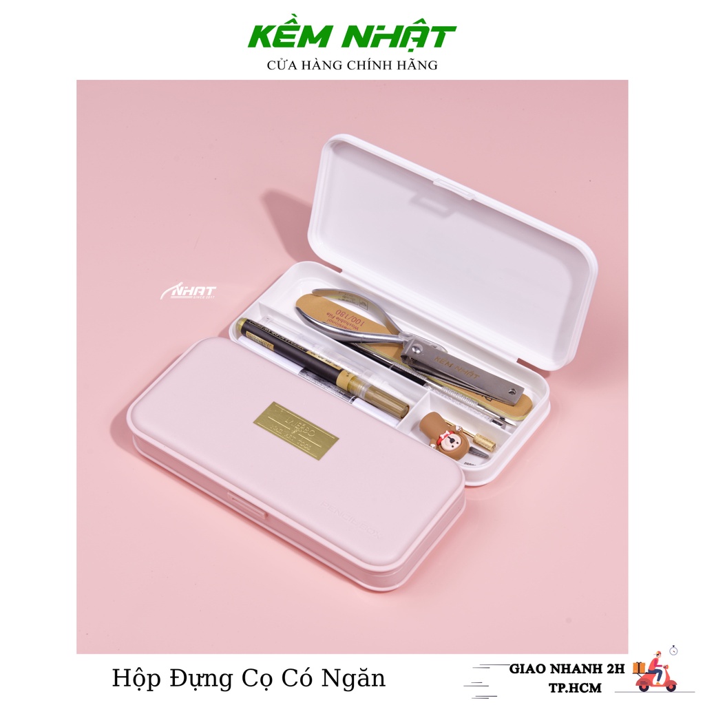 Hộp Đựng Cọ Có Ngăn - Dụng Cụ Làm Nail