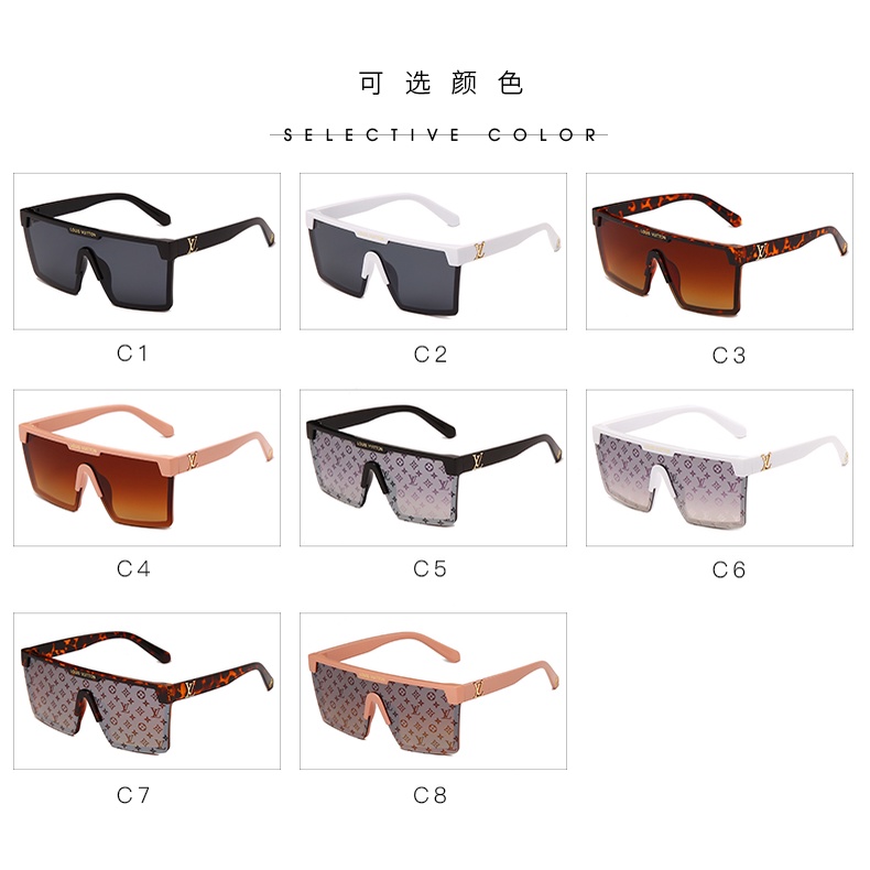 Kính mát cỡ lớn hình vuông chống tia UV400 nhiều màu tùy chọn thời trang retro cho nam nữ