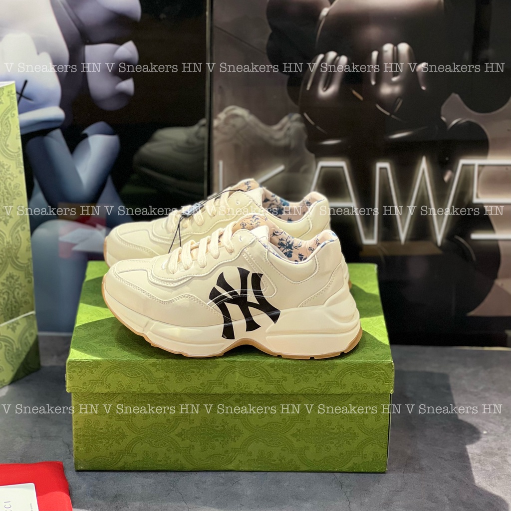 Giày Sneaker Gucci Chunky NY Thời Trang Độn Đế Bản Cao Cấp Full Bill Tag Mac Đầy Đủ Xịn Ảnh Thật Full Box