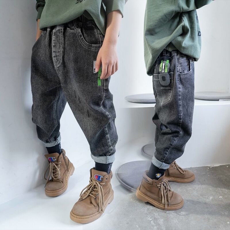 Quần Jean Dài Thời Trang 2022 Cá Tính Cho Bé Trai