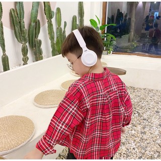 Áo sơ mi caro đỏ dài tay Beemo
