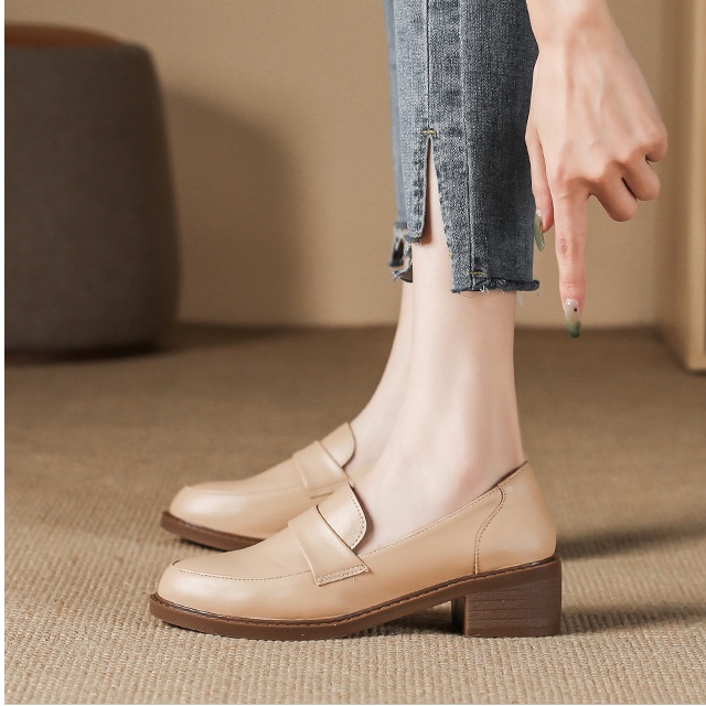 Giày Lười Da Bóng Thời Trang Cho Nữ