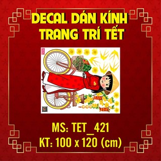 DECAL TRANG TRÍ TẾT 2023 COMBO SỐ 48
