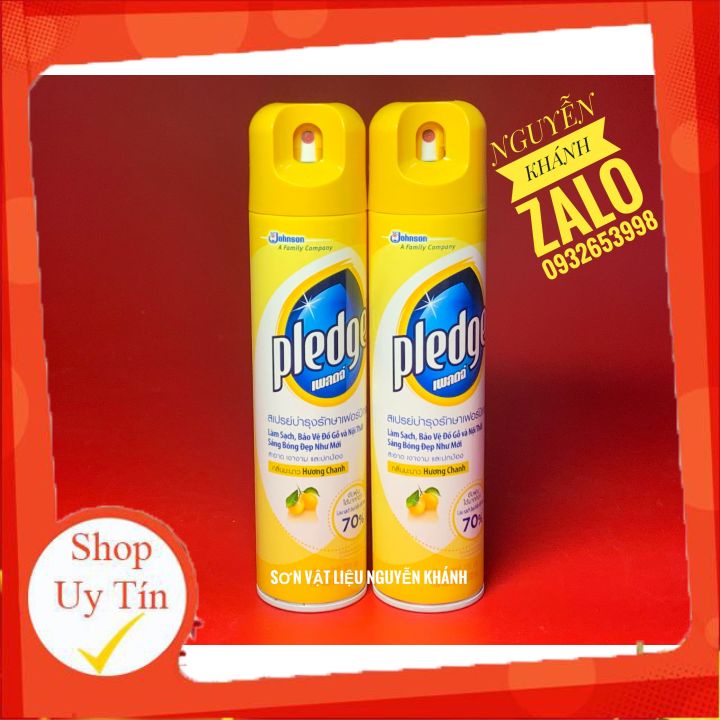 Bình xịt đánh bóng gỗ pledge 330ml