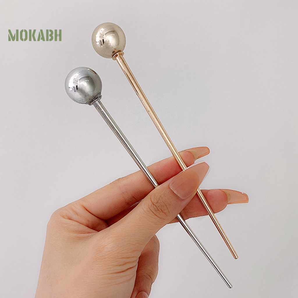 Kẹp Tóc Kim Loại Thiết Kế Đơn Giản Thanh Lịch Phong Cách Hàn Quốc