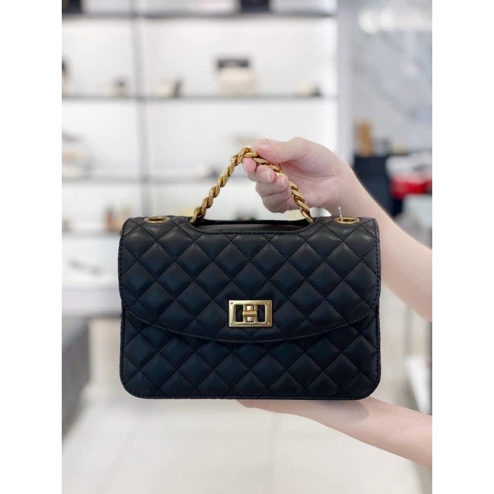 Túi xách nữ La Dolce Vita trám khóa xoay to, đeo vai đeo chéo - CK220