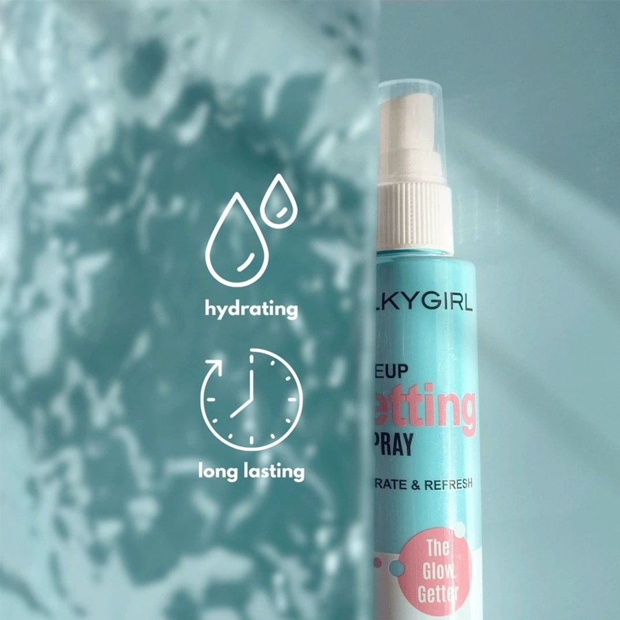 Xịt Giữ Lớp Trang Điểm Lâu Trôi Silkygirl Makeup Setting Spray - Hydrate & Refresh 70ml