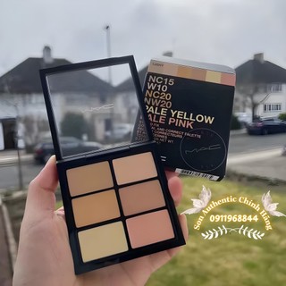 Sẵn 2 tone - che khuyết điểm mac + tạo khối mac studio fix conceal and correct palette