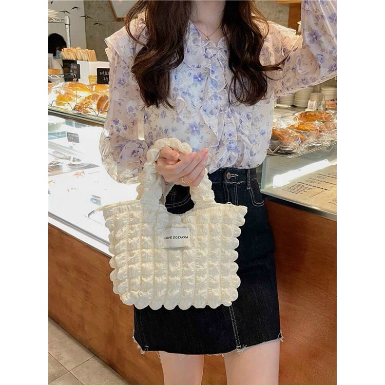 Túi Đựng Hộp Cơm Trưa In Họa Tiết Thời Trang Xinh Xắn Cho Nữ DUYÊN CƯỜNG