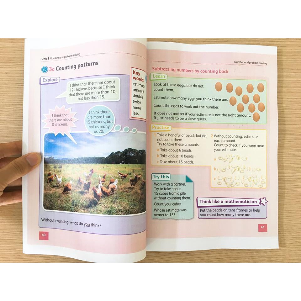 Hodder Cambridge Primary Maths- Stage 1- LB +WB - in đẹp