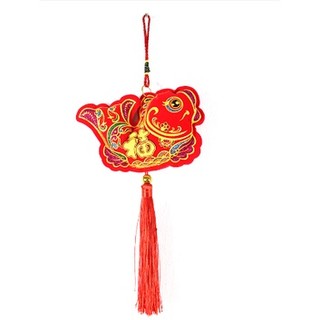 Dây treo trang trí Tết cá chép chữ Phúc 40cm