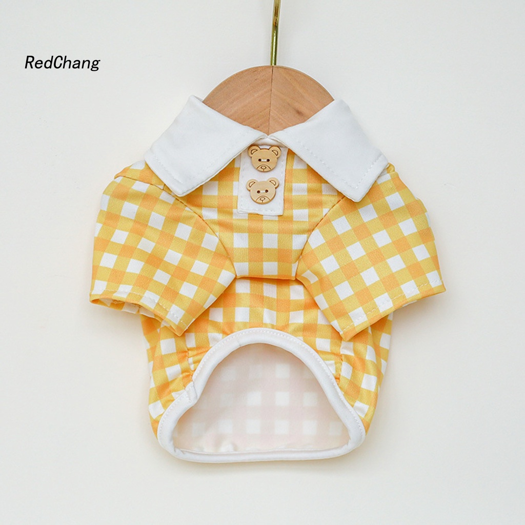 Áo Thun Cổ Bẻ Bằng Polyester Họa Tiết Kẻ Sọc Hai Tầng Thời Trang Cho Cún Cưng