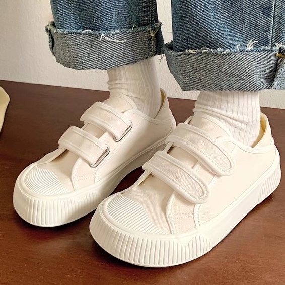 GIÀY SNEAKER QUAI DÁN MŨI SÒ ĐI 2 KIỂU
