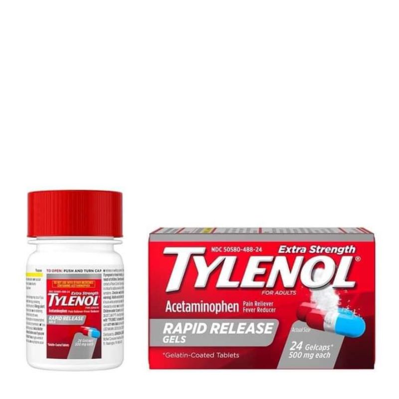 TYLÊNÔL dạng gel 500mg 100 viên
