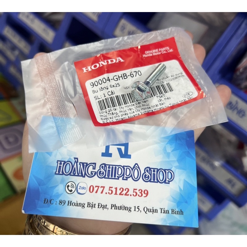 Bu lông 6x25 , ốc gắn co xăng trên wave chính hãng