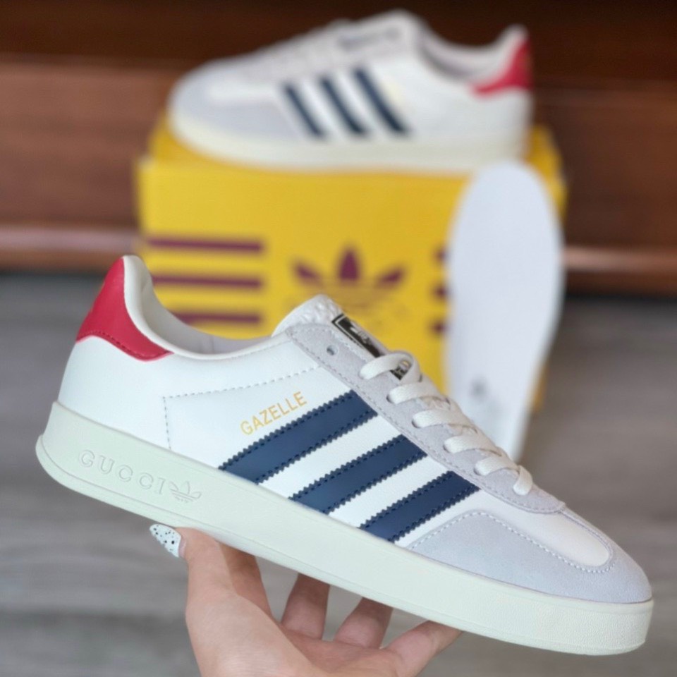 Giày Gucci x Adidas Women's Gazelle 'White' bản likeAuth nhất ( Ảnh Thật )