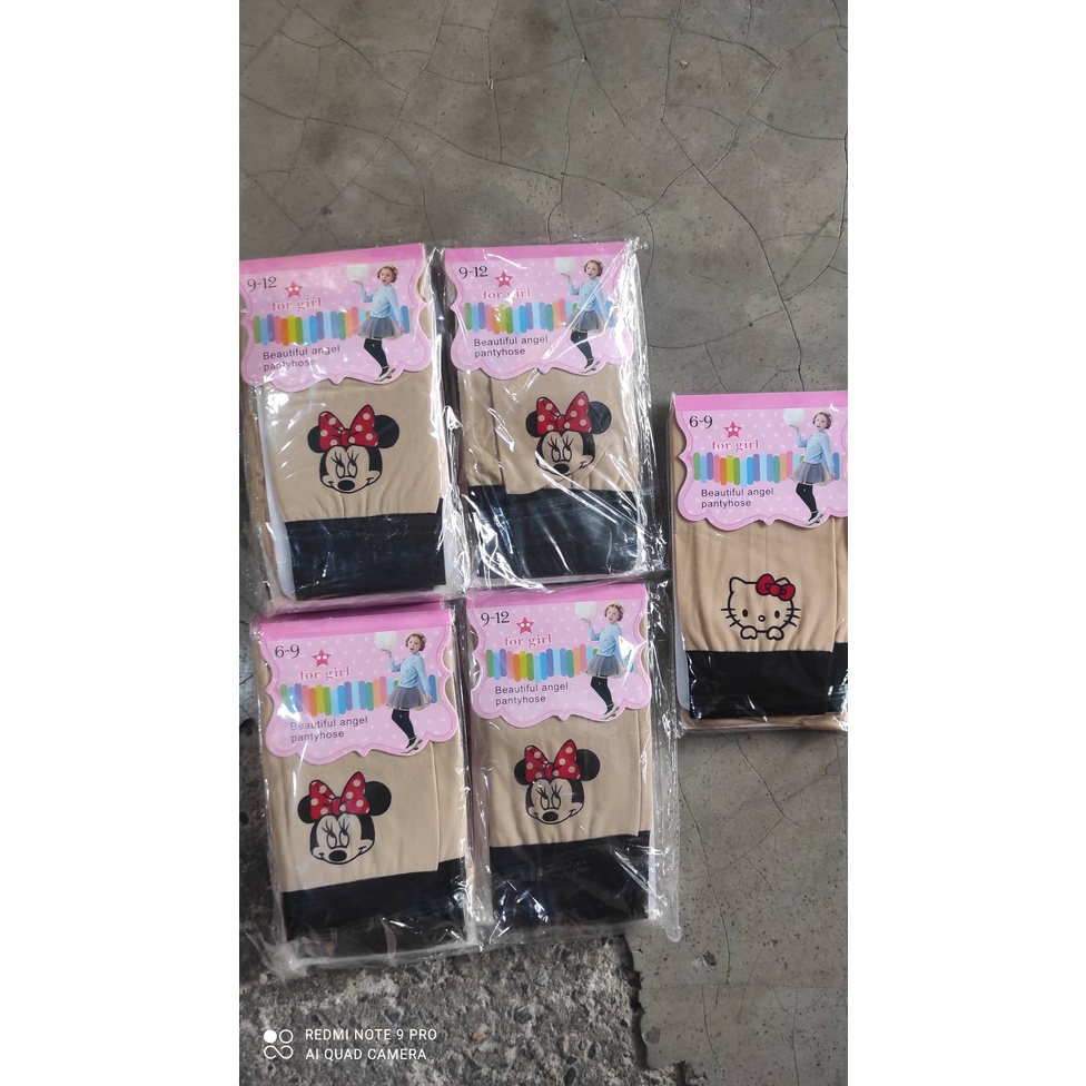 Quần tất cotton len giả bốt họa tiết hoạt hình cho bé