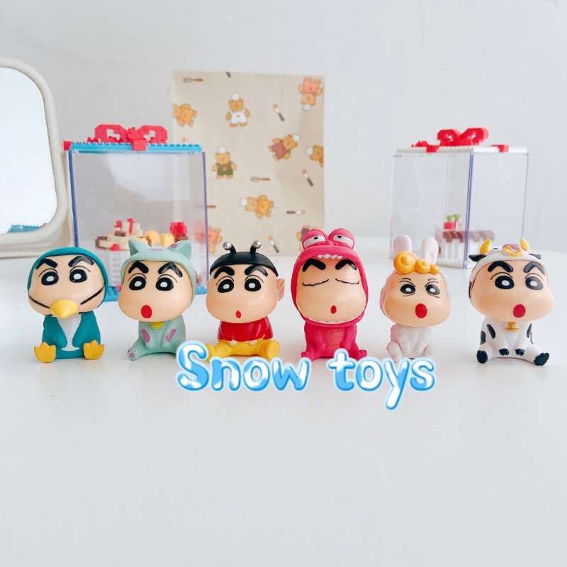 Mô hình Shin Cậu bé bút chì Shinnosuke - Shin chan Cosplay dễ thương bền màu chất liệu an toàn Đồ chơi quà tặng 4,5~6cm