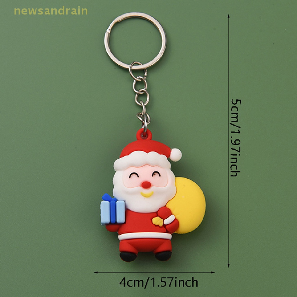Móc Khóa Hình Ông Già Noel Tuần Lộc Dễ Thương