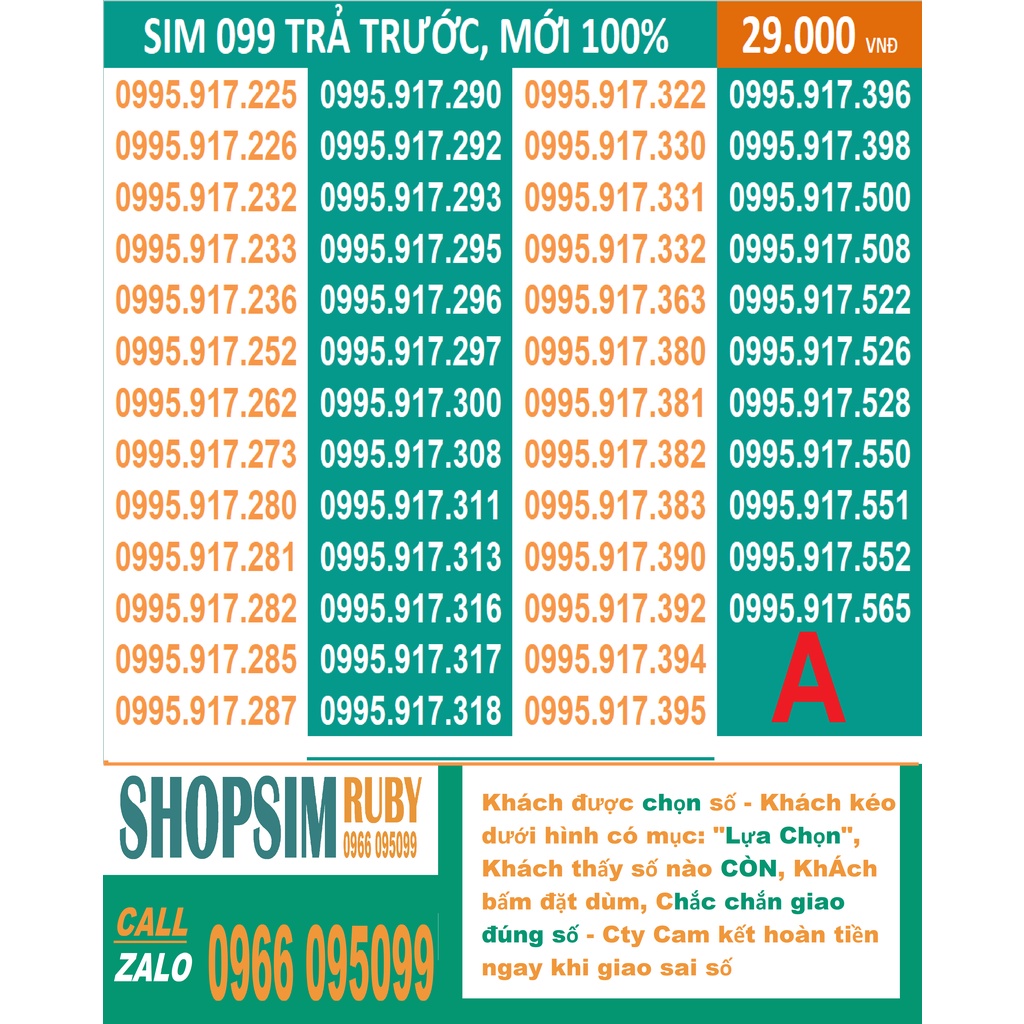 SIM 099 TRẢ TRƯỚC - CHỌN SỐ - PHỦ SÓNG TOÀN QUỐC, NGHE GỌI, NHẮN TIN, 4G, CHƯA LÀM BẤT KỲ DỊCH VỤ NÀO,KÍCH HOẠT DỄ DÀNG