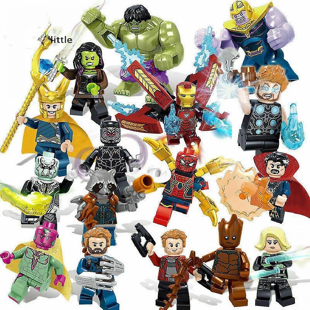 Bộ 16 Mô Hình Nhân Vật Siêu Anh Hùng Marvel Avengers