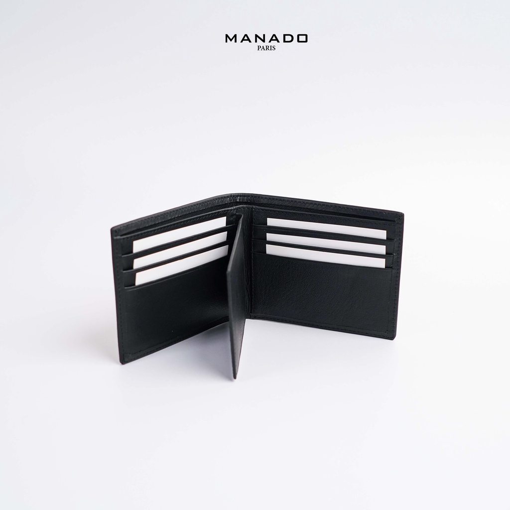 Ví nam da bò cao cấp Manado, dập vân Saffiano Mã VMND02